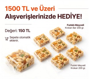 Fıstıklı Meyveli Krokan Bar HEDİYE