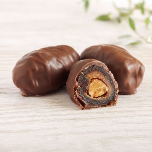 Çikolatalı Bademli Hurma - Sütlü 500 gr.